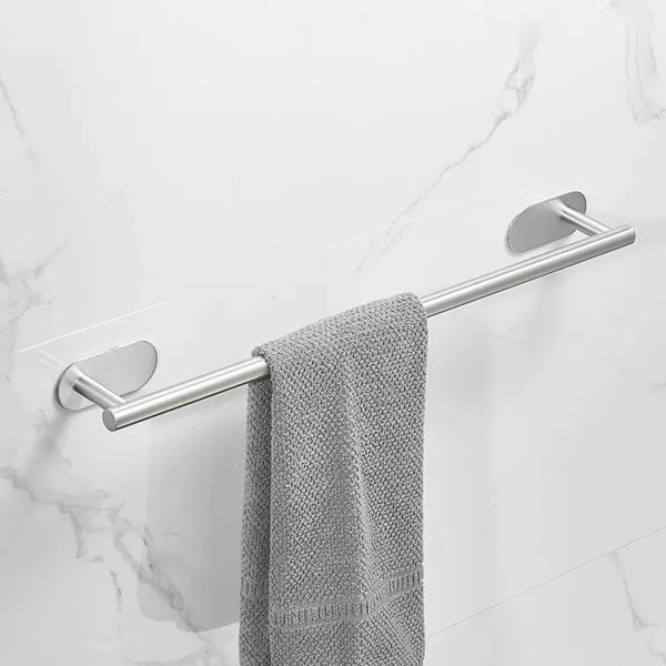 Suport confortabil din otel pentru prosop, lungime 40 cm, culoare Argintiu