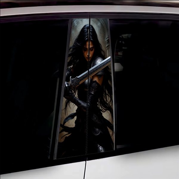 Set 2 stickere decorative pentru stalpii usilor, print autoadeziv de inalta rezolutie, dimensine 2 buc x 50 x 22 cm , cod: AVX-SSU-15