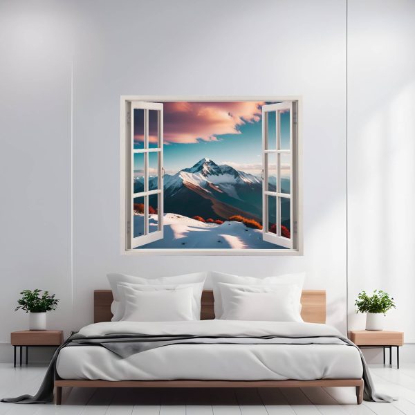 Folie imprimata color pentru decor perete locuinta, dimensiune 125 x 110cm, model: VIEW TO HAVEN 36